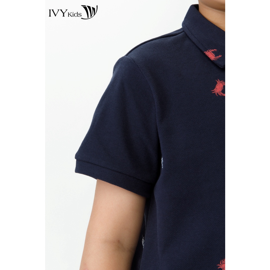 Áo Polo bé trai IVY moda MS 57K1480