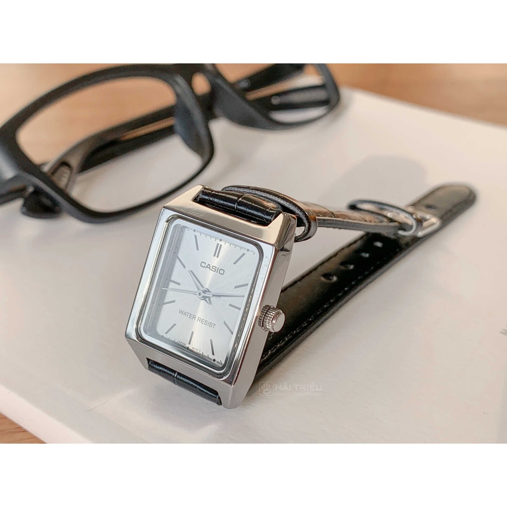 Đồng hồ nữ Casio mặt vuông LTP-V007 chính hãng Fridayshopping dây da và dây kim loại