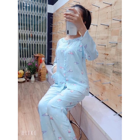 Bộ Lanh Lụa dài tay dành cho mẹ sau sinh