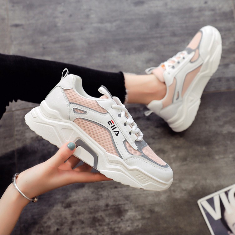 Giày Thể Thao Nữ [FREESHIP] Giày nữ - Giày sneaker phản quang tăng chiều cao êm chân - Giảm ngay 20k - A7 | BigBuy360 - bigbuy360.vn