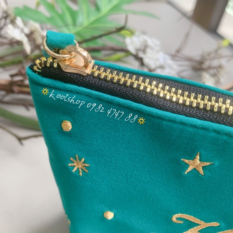 Túi đựng mỹ phẩm nhung K.i.e.h.l’s siêu xinh!