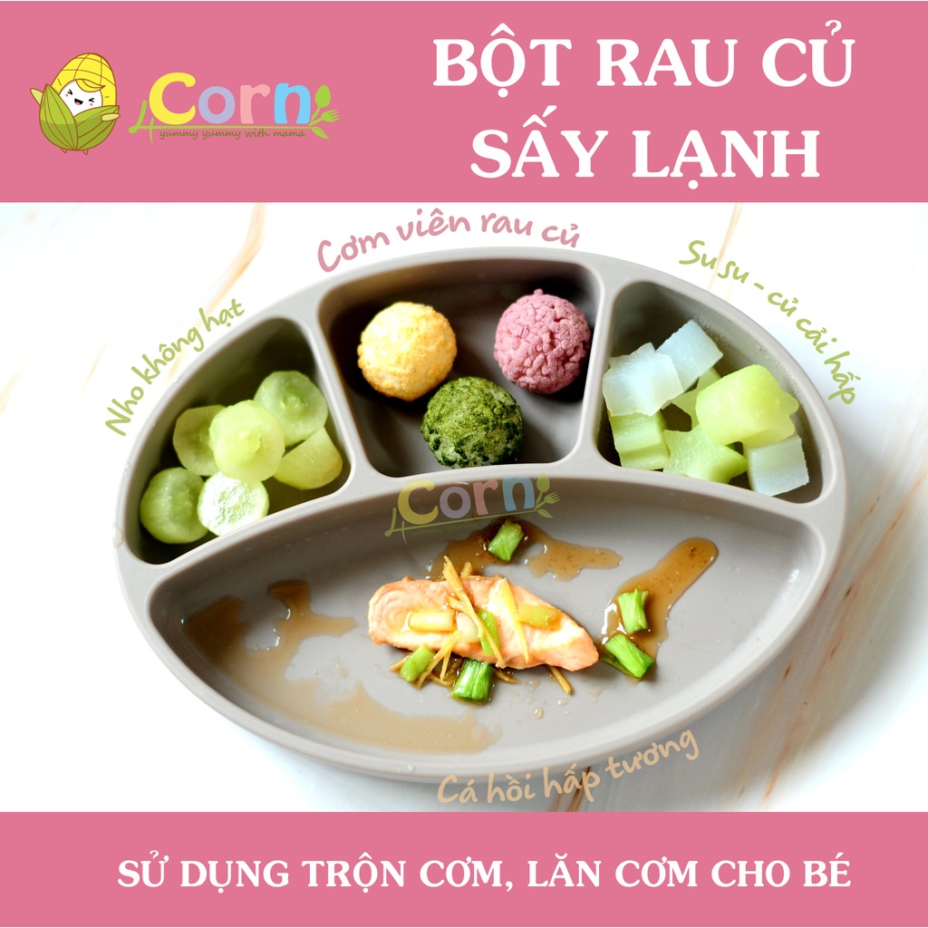 Bột rau củ sấy lạnh (túi zip/hũ 20g) - Cho bé 5m+