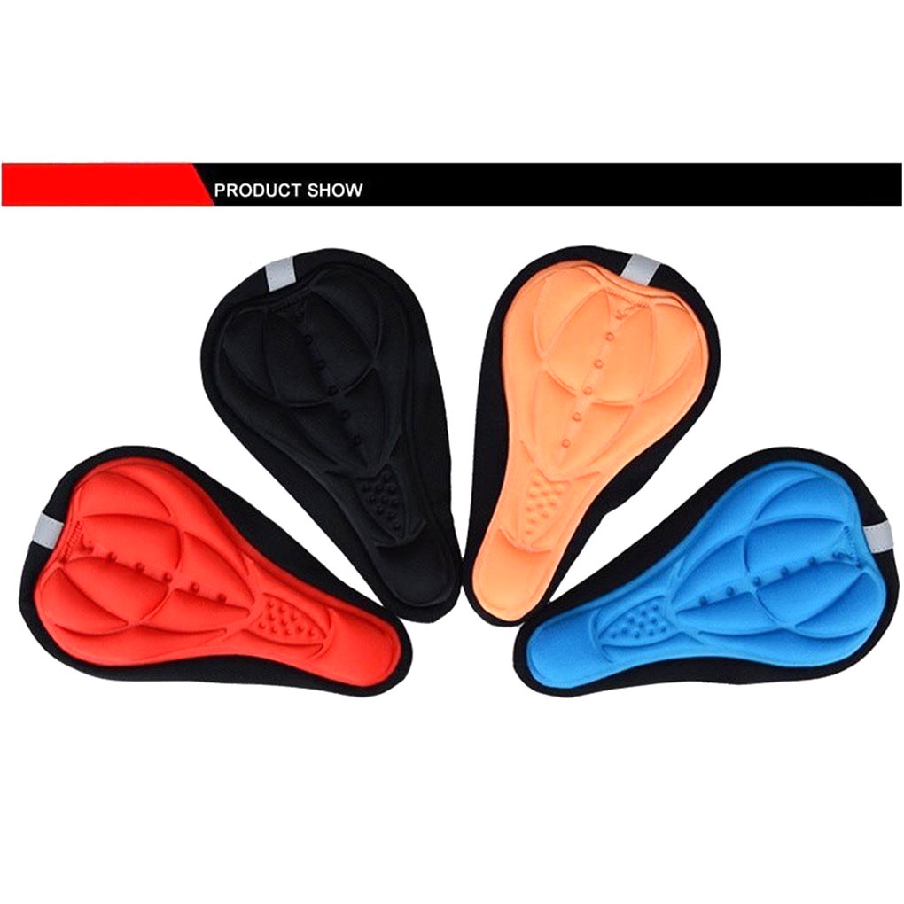 3D Anti-Slip Bicycle Cushion Adjustable Bike Saddle Breathable Cycling Seat Cover Pad