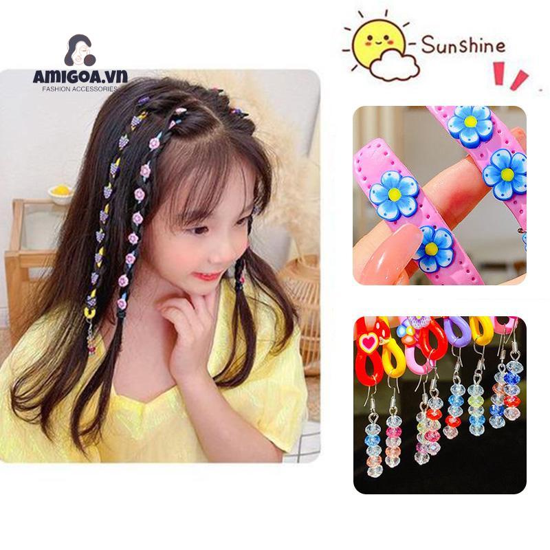 ✨✨Dụng Cụ Tết Tóc Xoăn Bằng Sắt Tây Tạng Nhiều Màu Cho Nữ