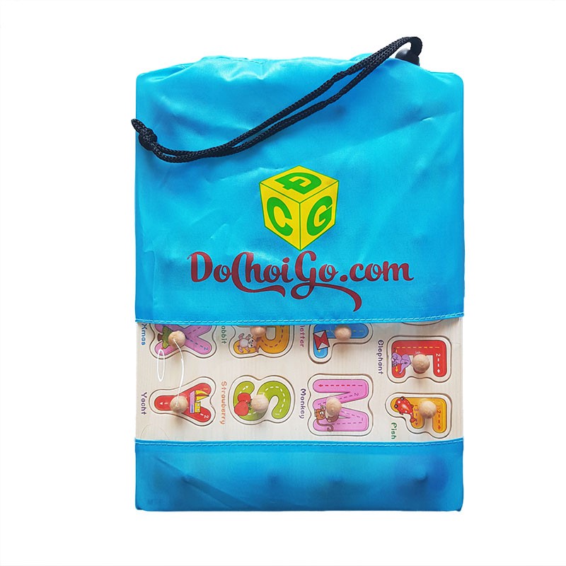 Đồ Chơi Gỗ S-kids, Túi Rút Vải dù đựng đồ chơi