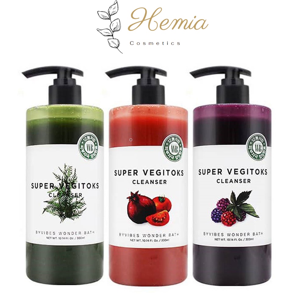Sữa rửa mặt rau củ thải độc Wonder Bath Super Vegitoks Cleanser