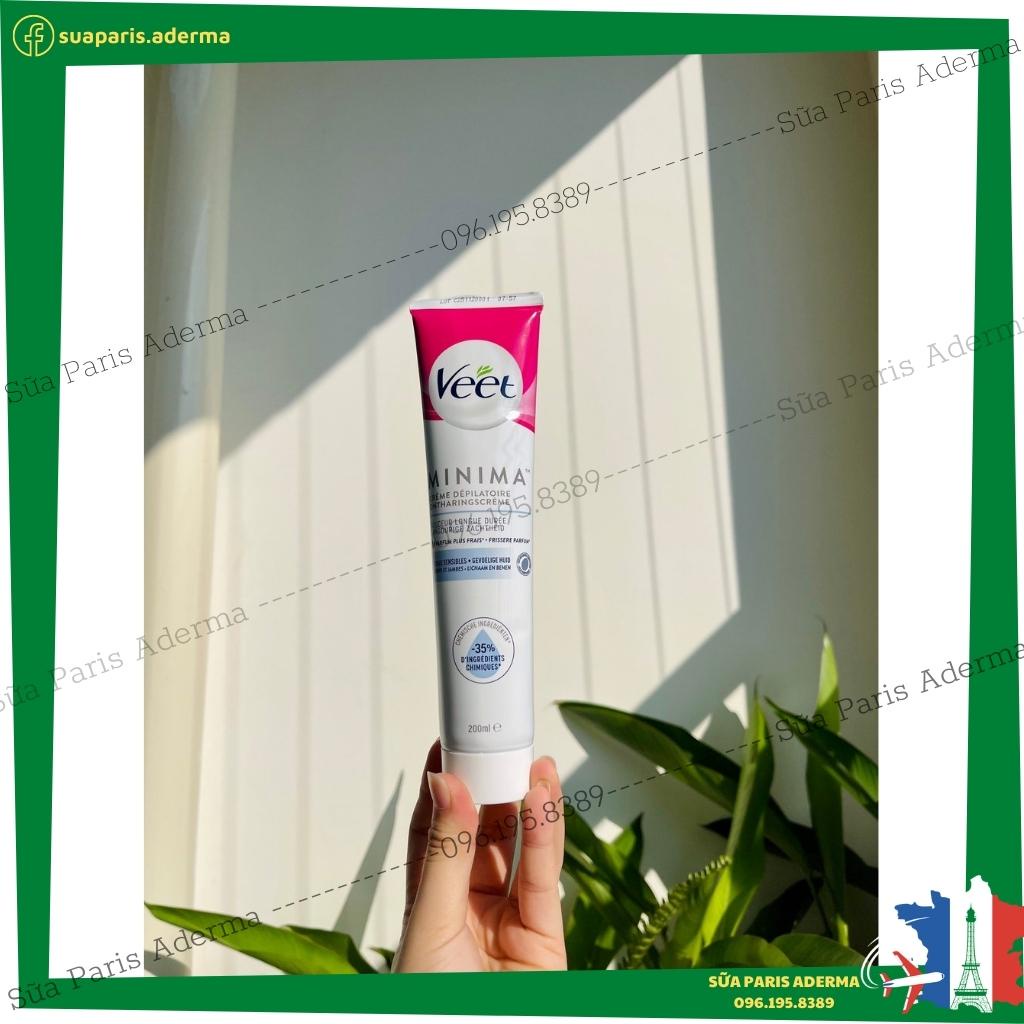 Kem tẩy lông Veet mina creme normal skin body&amp;legs nội địa pháp, cho làn da sạch, mịn màng và an toàn - Sữa Paris Aderma