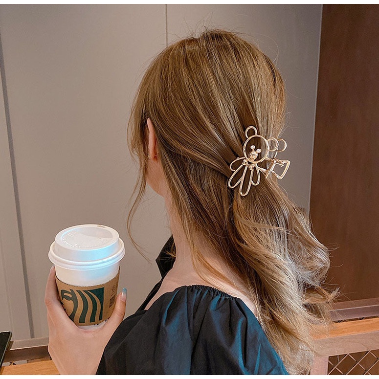 Kẹp Tóc Nữ Inox Xin Xò Phong Cách Hàn Quốc