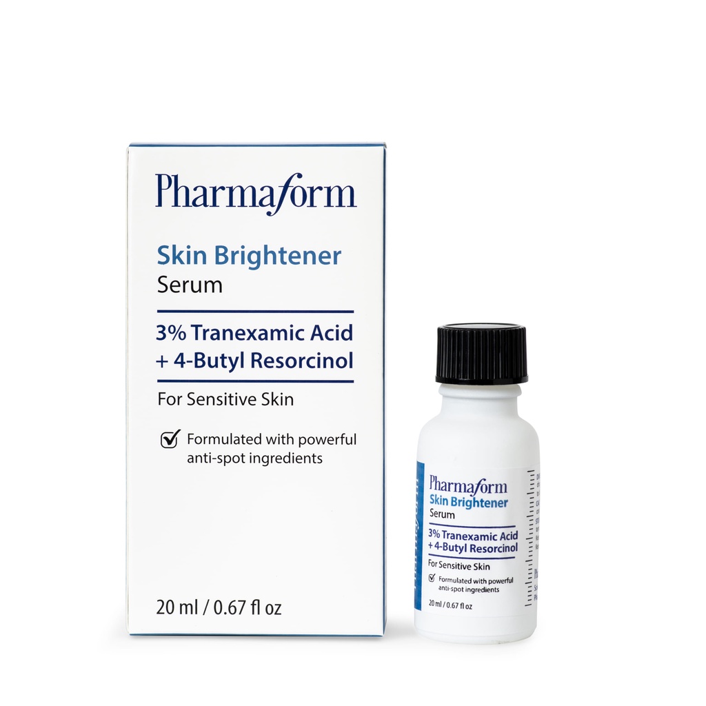 Tinh chất Skin Brightener Serum 3% Tranexamic acid + 5% Niacinamide dưỡng trắng, giảm thâm nám Pharmaform 20ml