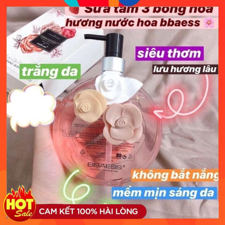 Sữa Tắm Ba Bông Hoa Cao Cấp BBAESS 400ml Hương Nước Hoa [HÀNG CHÍNH HÃNG]