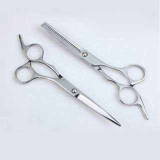 Kéo cắt tóc và kéo tỉa tóc MN01 DEVELOPE, Dụng cụ cắt tóc cao cấp - Trắng