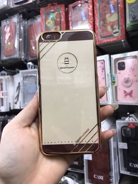 Ốp MEEPHONG lưng trong cứng viền màu iphone6/6s
