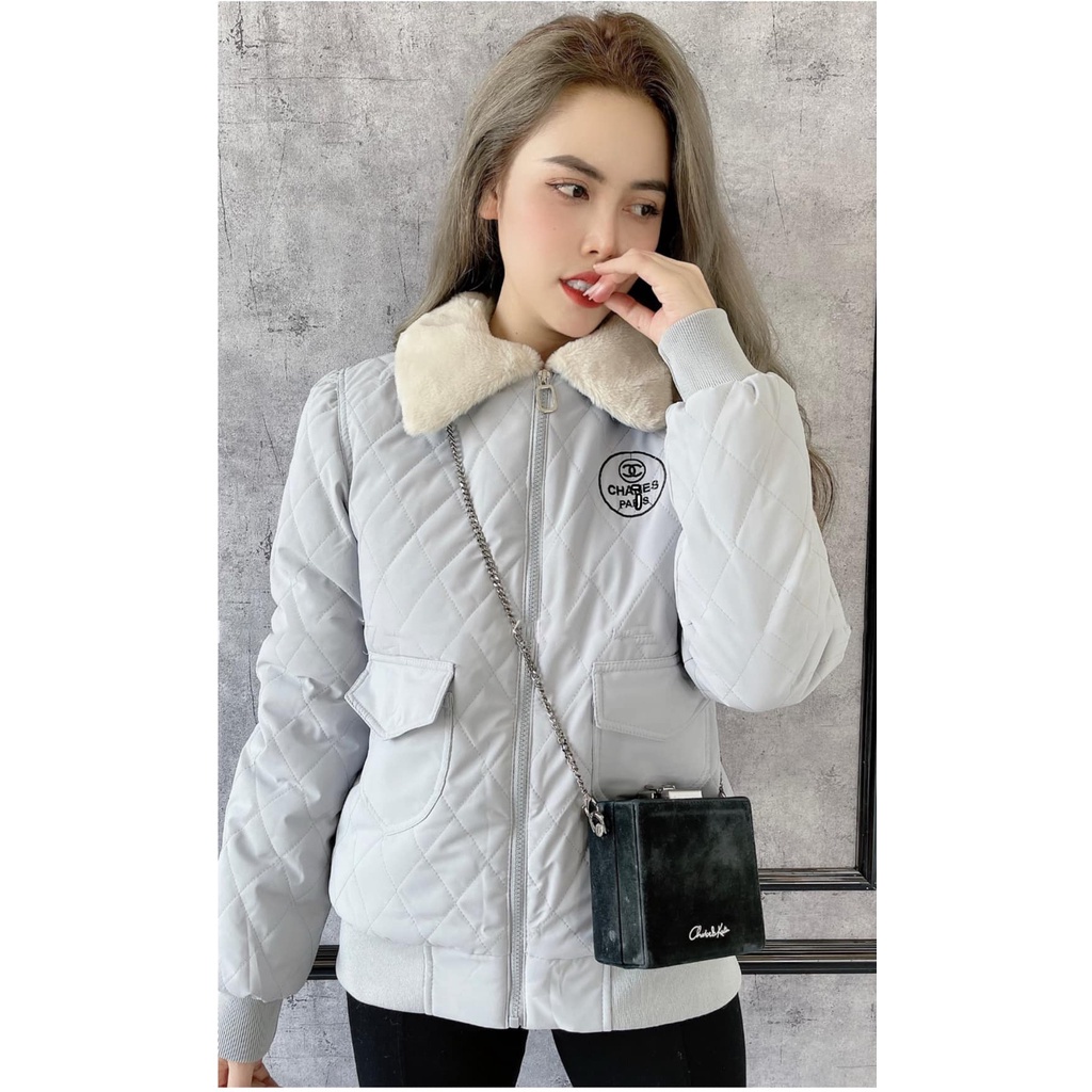 Áo phao nữ PHƯƠNG THÚY VNXK cao cấp - áo khoác lông 2021 lót lông dày dặn cực ấm sang trọng | BigBuy360 - bigbuy360.vn