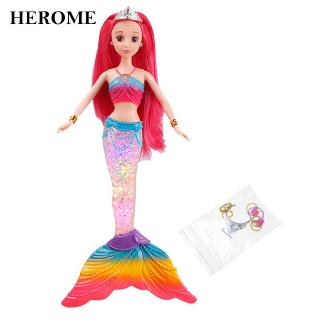 Búp Bê Nàng Tiên Cá Có Đèn Led Nhiều Màu Sắc