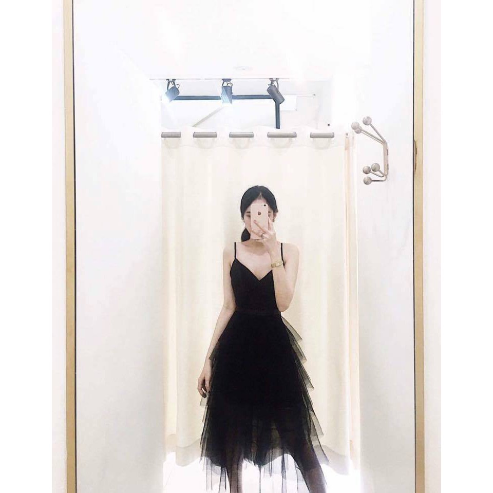 Đầm dự tiệc đầm xòe nhiều tầng Elisee Layer Dress sang trọng kèm ảnh thật