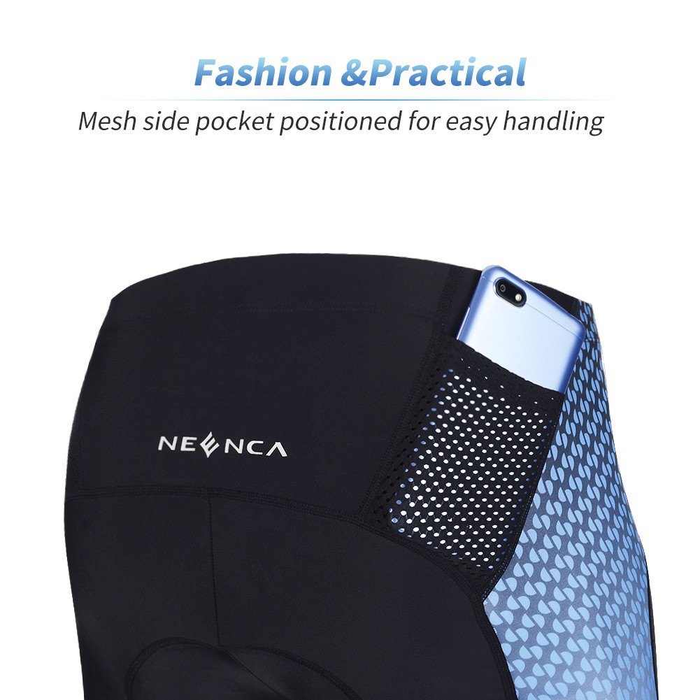 NEENCA Quần short dùng đi xe đạp thể thao cho nam giới