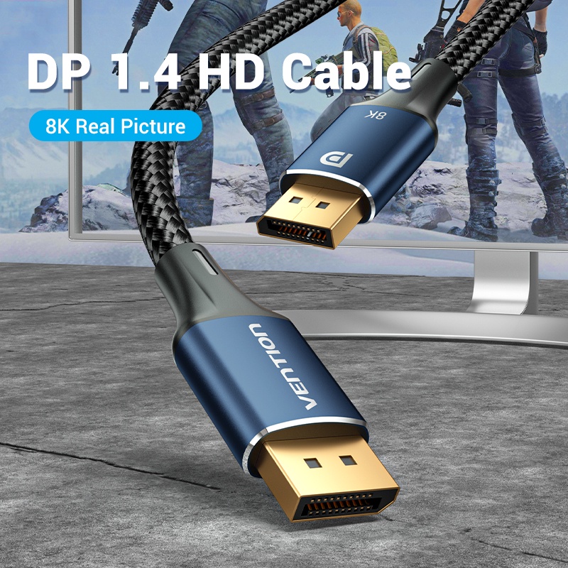 Dây Cáp Vention DP 1.4 1080P 240Hz Tốc Độ Cao HDR 8K Ultra HD