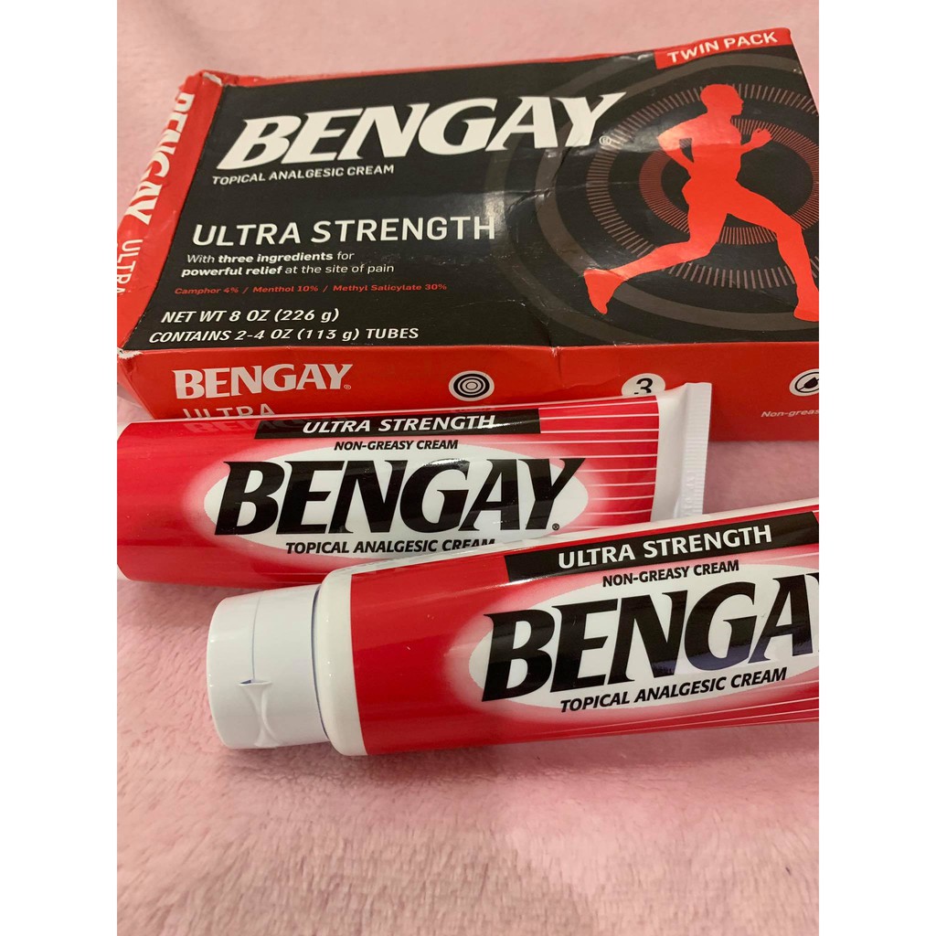 [ USA} BENGAY Ultra Strength 113g Kem Xoa Bóp Giảm Đau, Bong Gân, Viêm Cơ