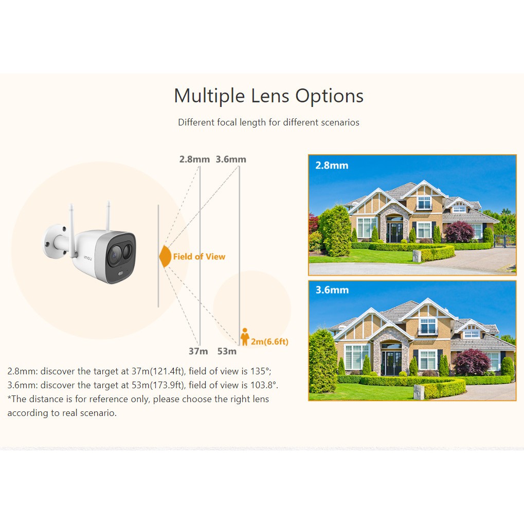 Camera IP WiFi Ngoài Trời IMOU (G26EP) 2.0 MP full HD(1920x1080) TF3 Còi Hú, Flash cảnh báo Ban Đêm | BigBuy360 - bigbuy360.vn