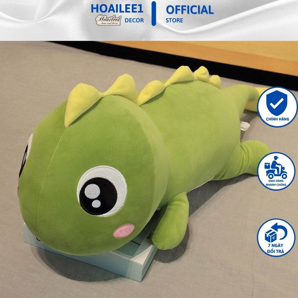 Gấu bông to khổng lồ khủng long đuôi tim gối ôm hình thú giá rẻ kích thước 55cm -1m7