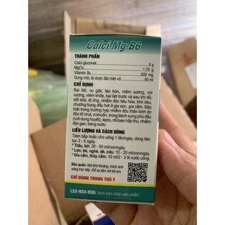cung cấp canxi -Mg-B6 50ml
