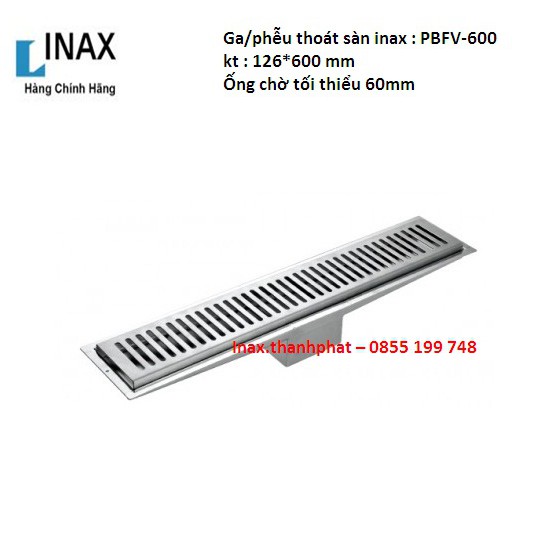 [CHÍNH HÃNG] Phễu Thoát Sàn Inax PBFV-600, Kiểu Dài