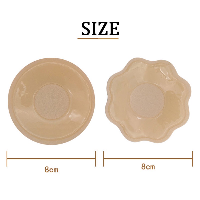 AOFEIQIKE AOFEIQIKE 3 Cặp Núm Vú Silicone Tái Sử Dụng 2 Màu