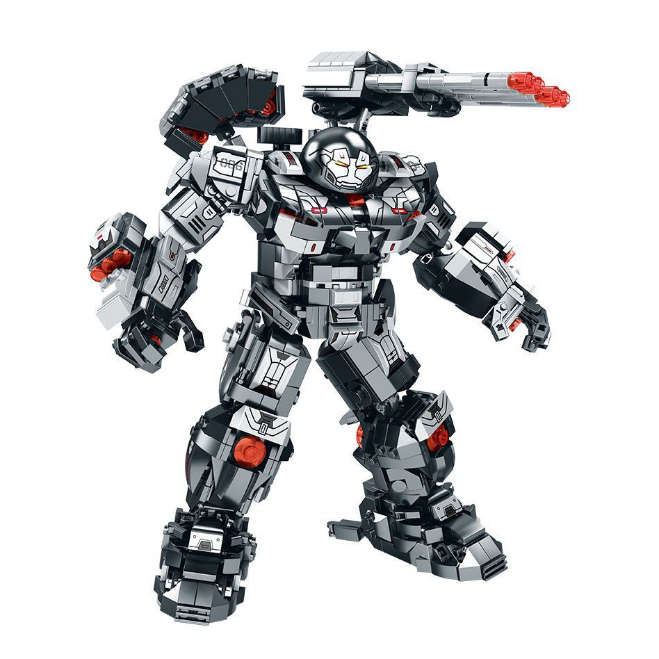Đồ chơi Lắp ráp Hulkbuster War Machine - LY76060 Robot Mech Marvel Ironman - Mô hình trí tuệ - Xếp hình thông minh