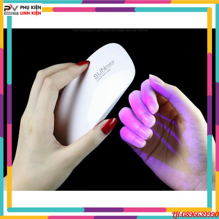 Máy hơ gel móng tay móng chân - SUN MINI nhỏ gọn, tiện lợi, khô siêu tốc