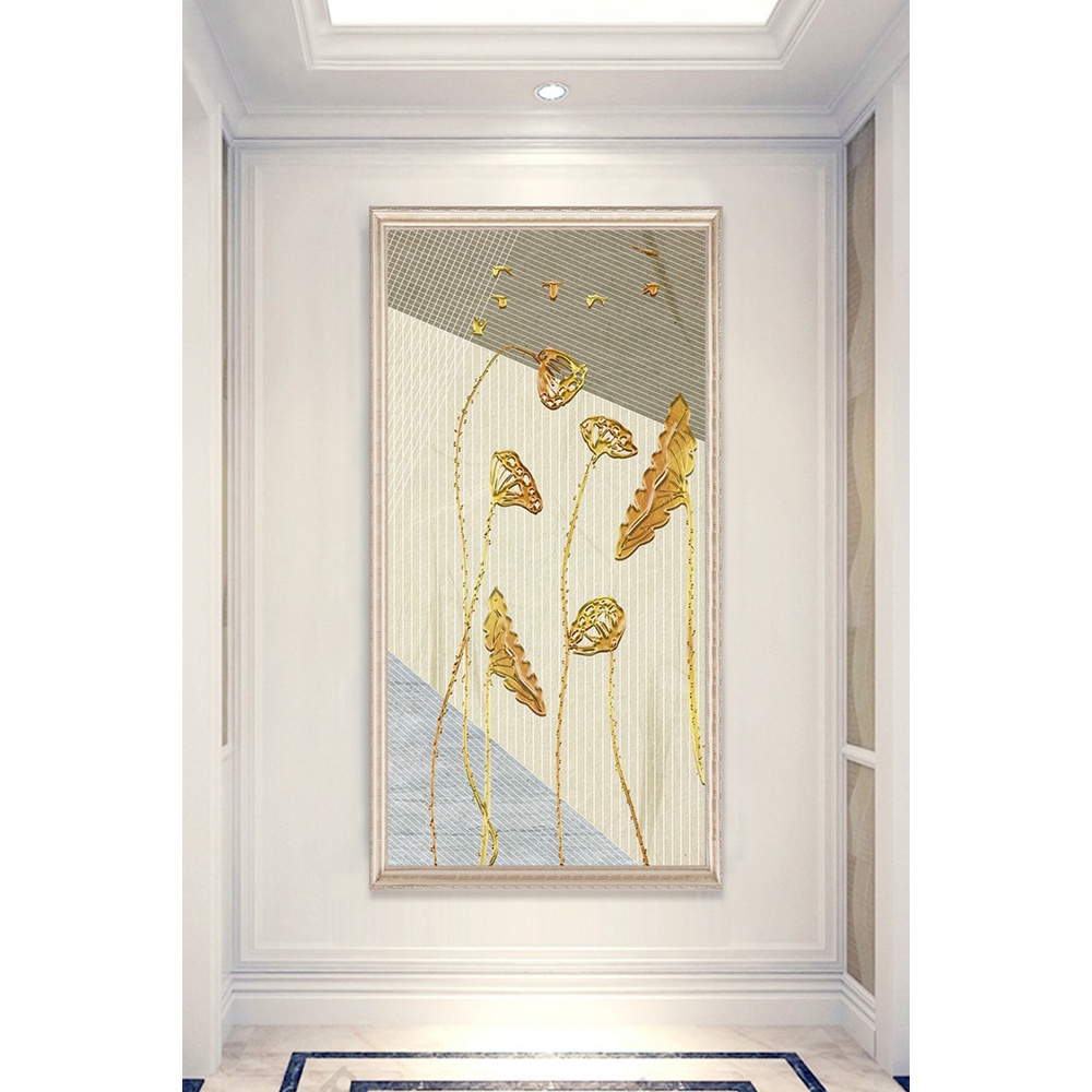 In hình ép gỗ Laminate TRANH HÀNH LANG HIỆN ĐẠI - Mẫu 74 (50x75, 60x90, 70x110). In ảnh theo yêu cầu