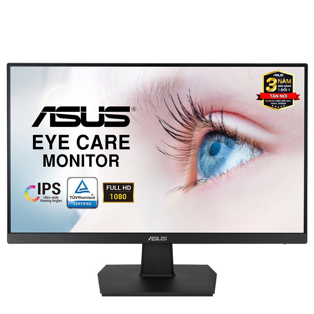 [Quà tặng: 1 Tháng Adobe] Màn Hình ASUS VA24EHE (24-inch FHD/IPS/75Hz/5ms/Viền Mỏng Bảo Vệ Mắt)