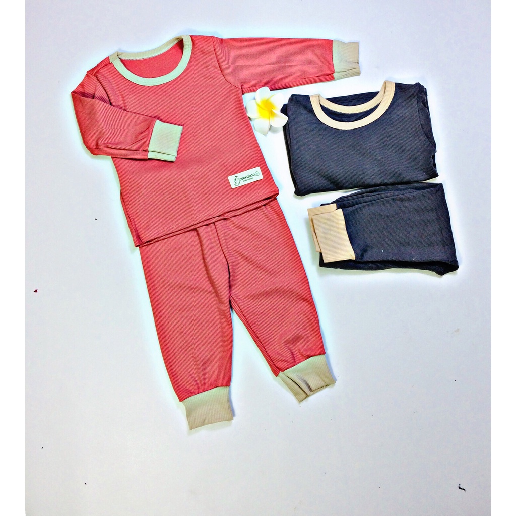 Bộ dài tay Minkymom-PeeKaBoo chất cotton lạnh co giãn 4 chiều cho bé Trai, bé Gái