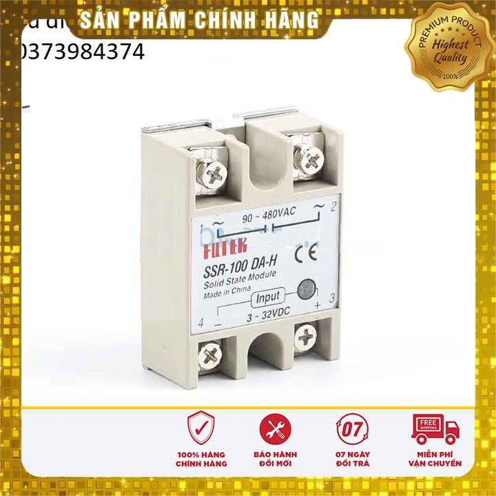 Rơ le bán dẫn Solid State Module SSR - 40DA 100DA 40VA 100VA (Fotek)