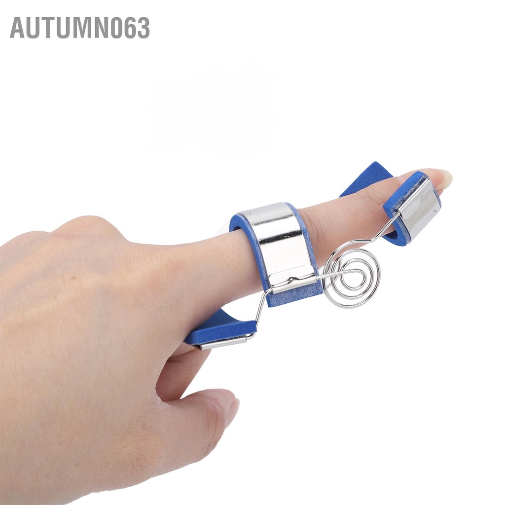 Phục hồi chức năng Nẹp ngón tay lò xo Tập luyện duỗi thẳng Dễ dàng đeo Hỗ trợ mở rộng điều chỉnh cho bong gân Autumn063