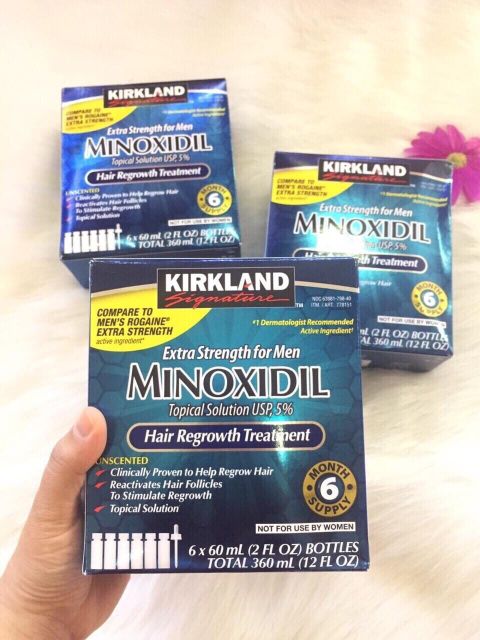 MINOXIDIL 5% KIRKLAND CỦA MỸ 🎩 CHỐNG RỤNG TÓC VÀ HÓI ĐẦU CHO NAM GIỚI