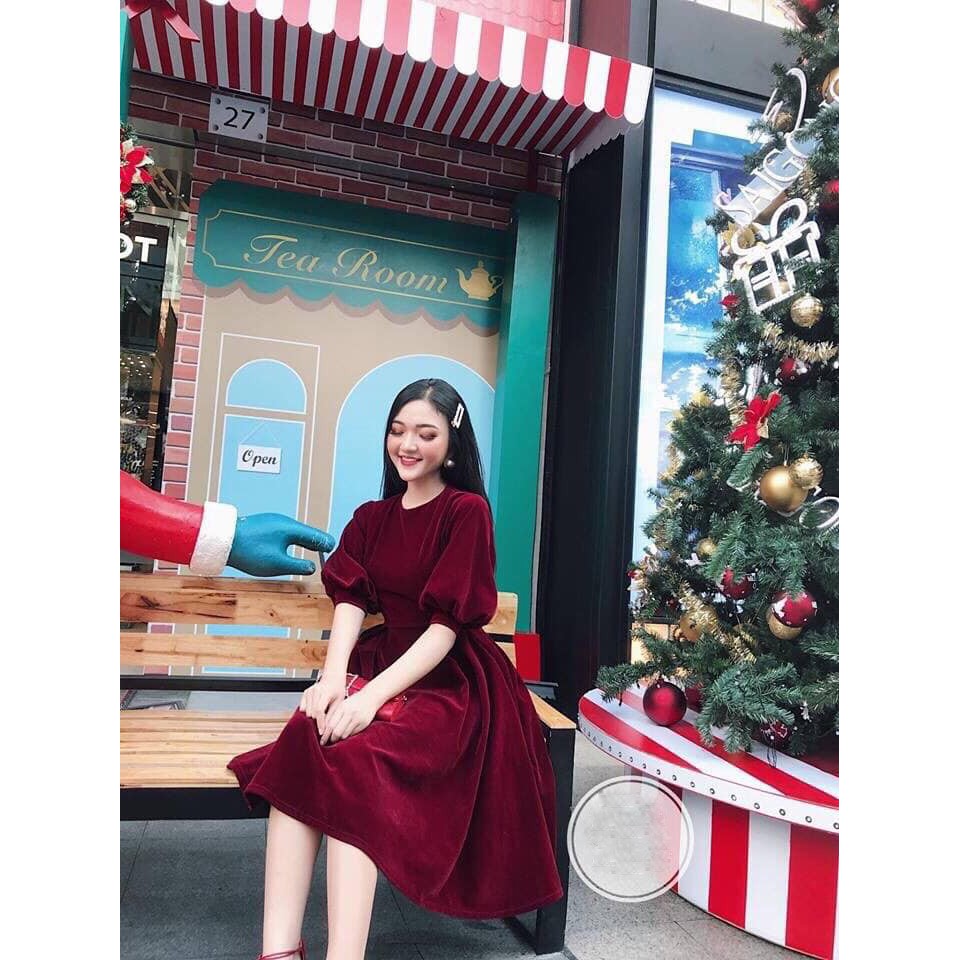 Váy Nhung Đỏ