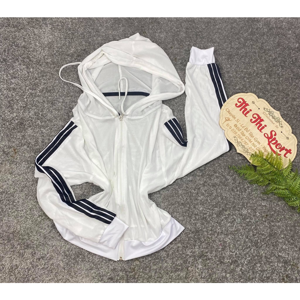 Áo khoác lưới 3 sọc TẬP GYM