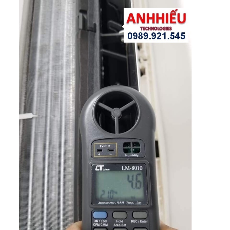 Máy đo nhiệt độ, gió, độ ẩm, ánh sáng Lutron LM-8010