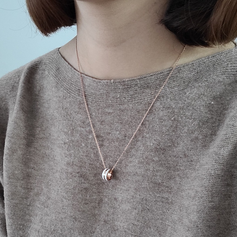 Dây Chuyền Daniel Wellington Emalie Necklace Rose Gold DW Chính Hãng - OtisWatch