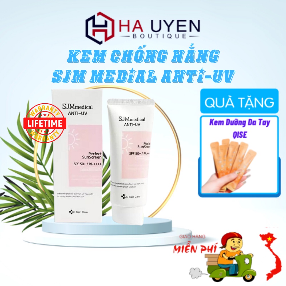 Kem Chống Nắng SJM MEDIAL ANTI-UV Dr Skin Care SPF50/PA++++, Chống Nước, Nâng Tone - 60g [ Chính - Hãng - Hàn Quốc ]