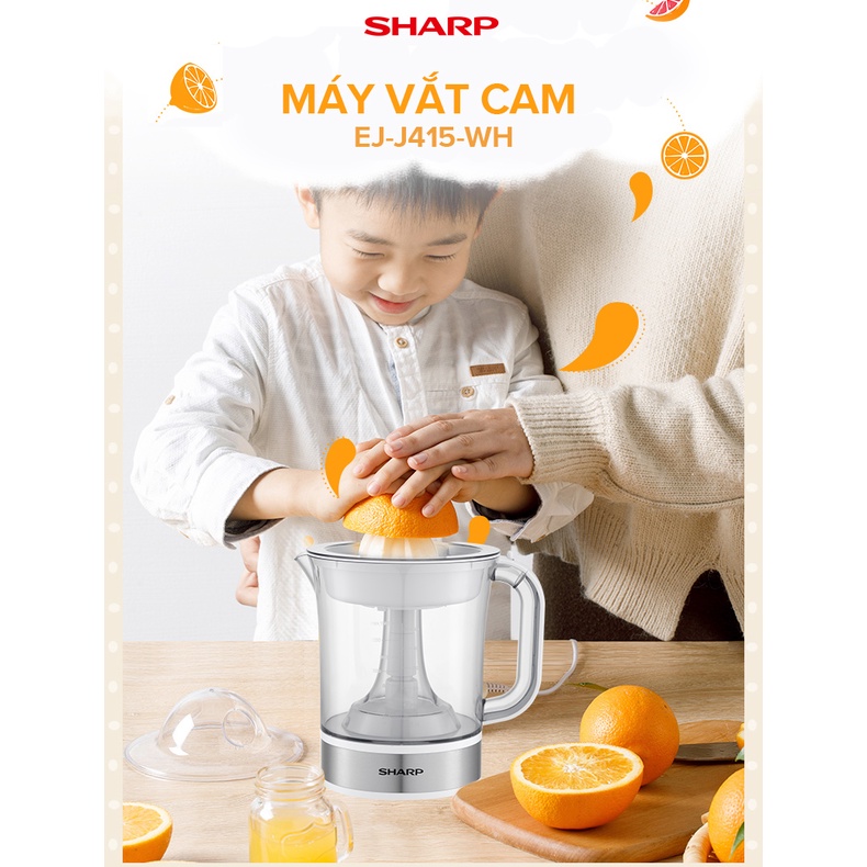 Máy Vắt Cam Sharp EJ-J415-WH Dung Tích 1.5L ( Màu Trắng)