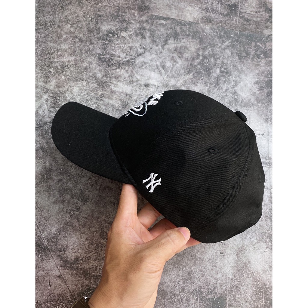 (HÀNG XUẤT XỊN) Mũ / Nón đen N33 M/L/B LIKE PLANET UNSTRUCTURED BALL CAP BLACK & WHITE Made in Viet/nam full-tem-tag