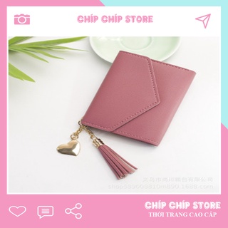 Ví cầm tay nữ mini - Ví gấp nữ cao cấp cute nhỏ gọn bỏ túi thời trang giá rẻ CT02