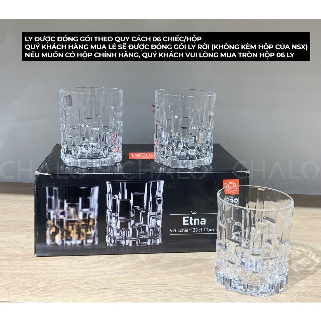 Ly pha lê RCR Timeless - Alkemist - Etna Rock - 310ml ~ 380ml  - Chiếc lẻ