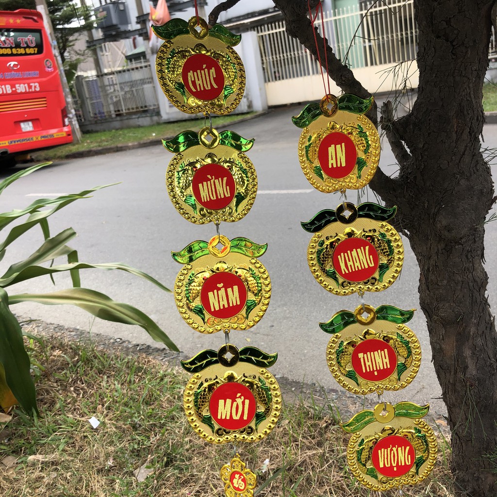 Dây treo chữ trang trí tết QUẢ TÁO B08