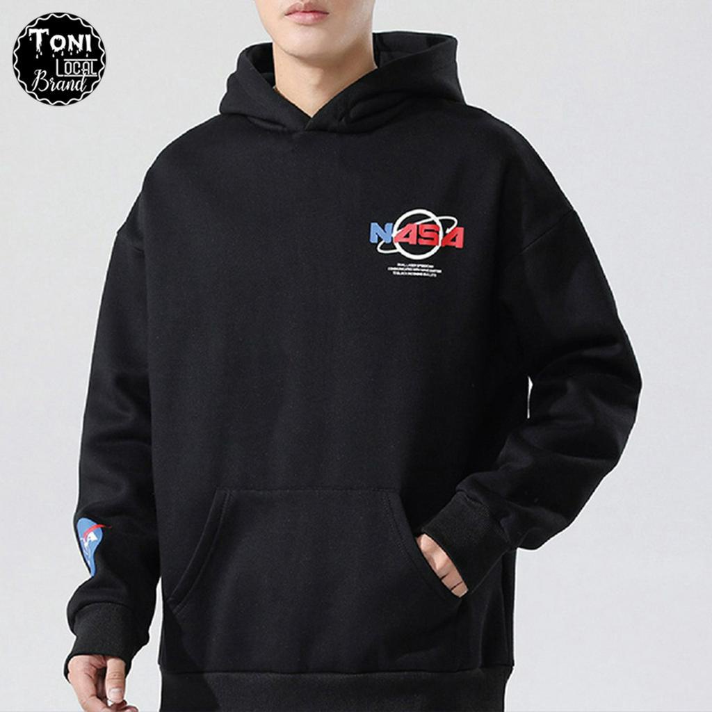 Áo Hoodie Local Brand NASA nỉ bông cực dày form rộng Unisex giữ ấm chống nắng