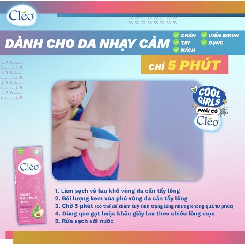 Kem Tẩy Lông Cleo Chiết Xuất Từ Bơ | BigBuy360 - bigbuy360.vn