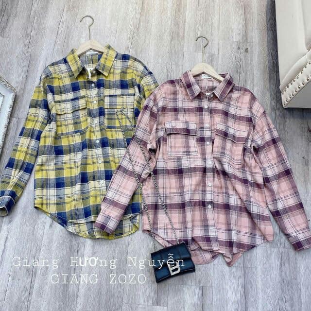 ÁO SƠ MI KẺ CARO SIÊU HOT HIT, TJTCOI4