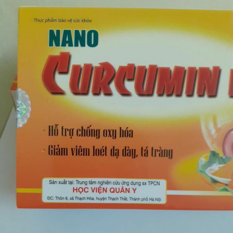 Nano Curcumin HP  - Giải Pháp Cho Người Bệnh Dạ Dày hạn dùng tới t8/2023