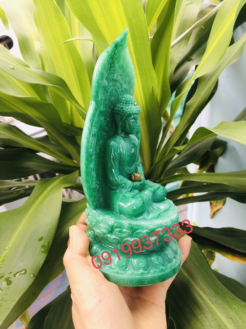 Tượng phật A Di Đà xanh